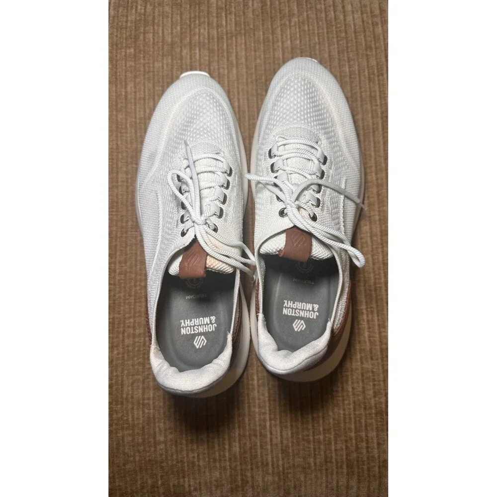 Johnston & Murphy Men's Amherst Size 12 2.0 Knit Plain Toe Sneakers $129 MSRP